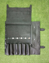 tool bag, knife rolls, leather tool bag, chef knife roll, brown tool bag, grade knife roll, leather knife chefs roll bag