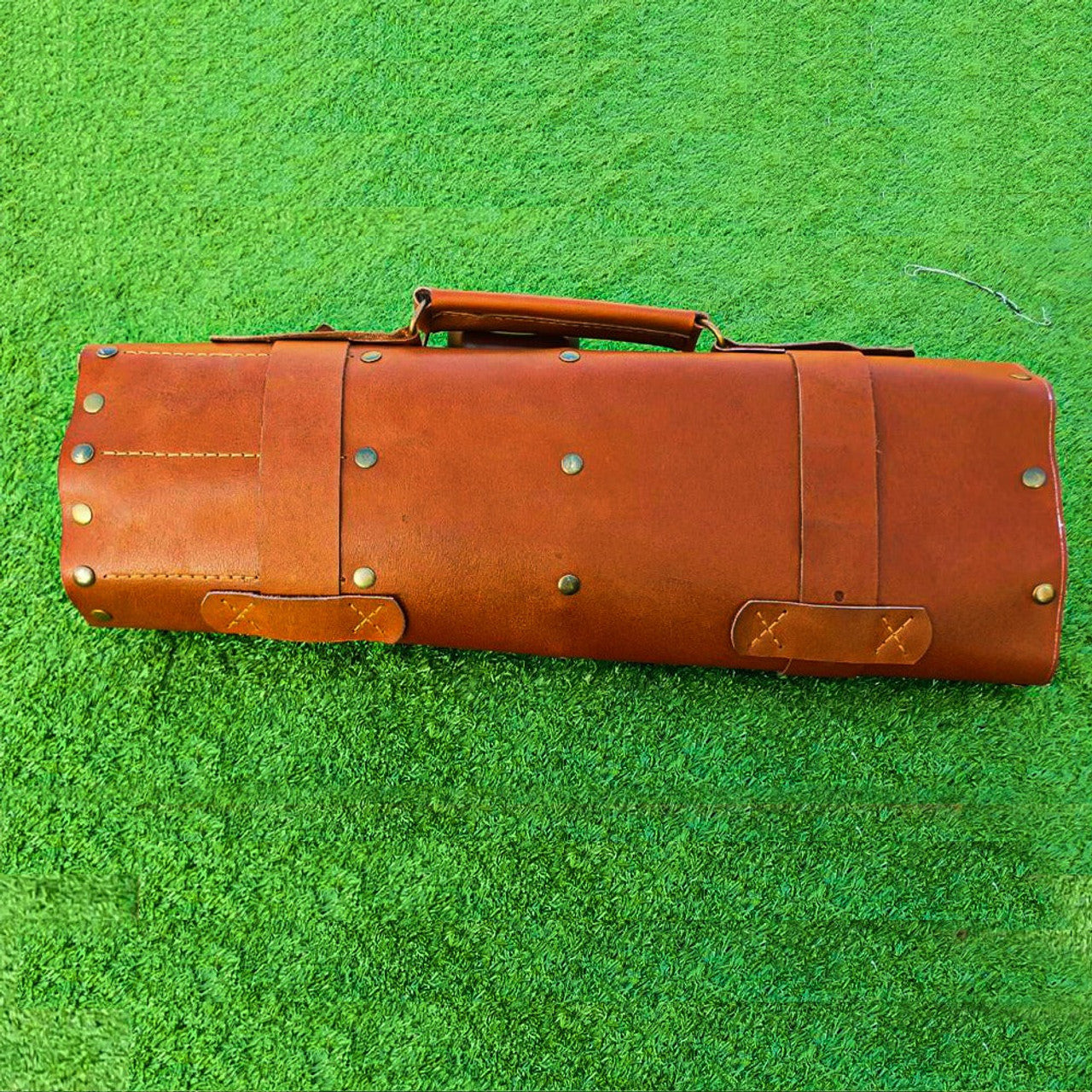 tool bag, knife rolls, leather tool bag, chef knife roll, brown tool bag, grade knife roll, leather chefs bags