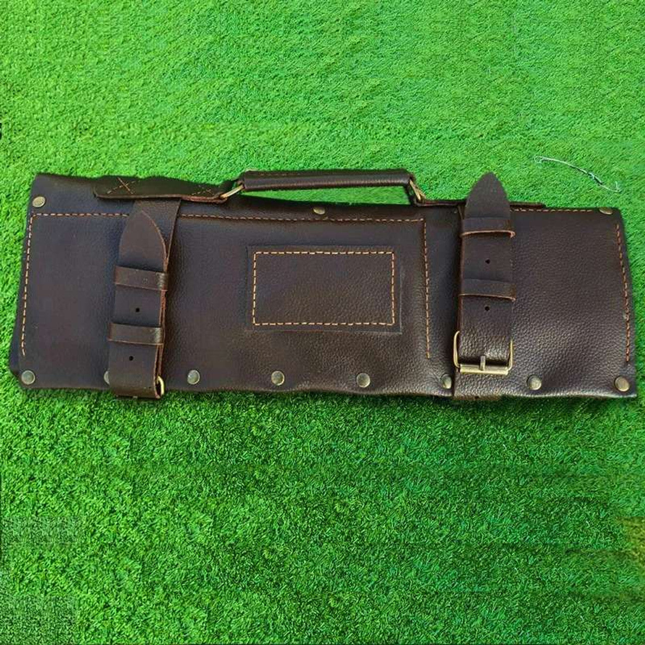 tool bag, knife rolls, leather tool bag, chef knife roll, brown tool bag, grade knife roll, leather chefs bags