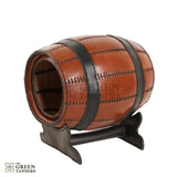 bottel holder, holder, wine holder, wine bottel holder, authantic bottel holder, leather bottel holder, Leather Wine Barrel
