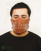 mask, motorcycle mask, leather mash, leather motorcycle mask