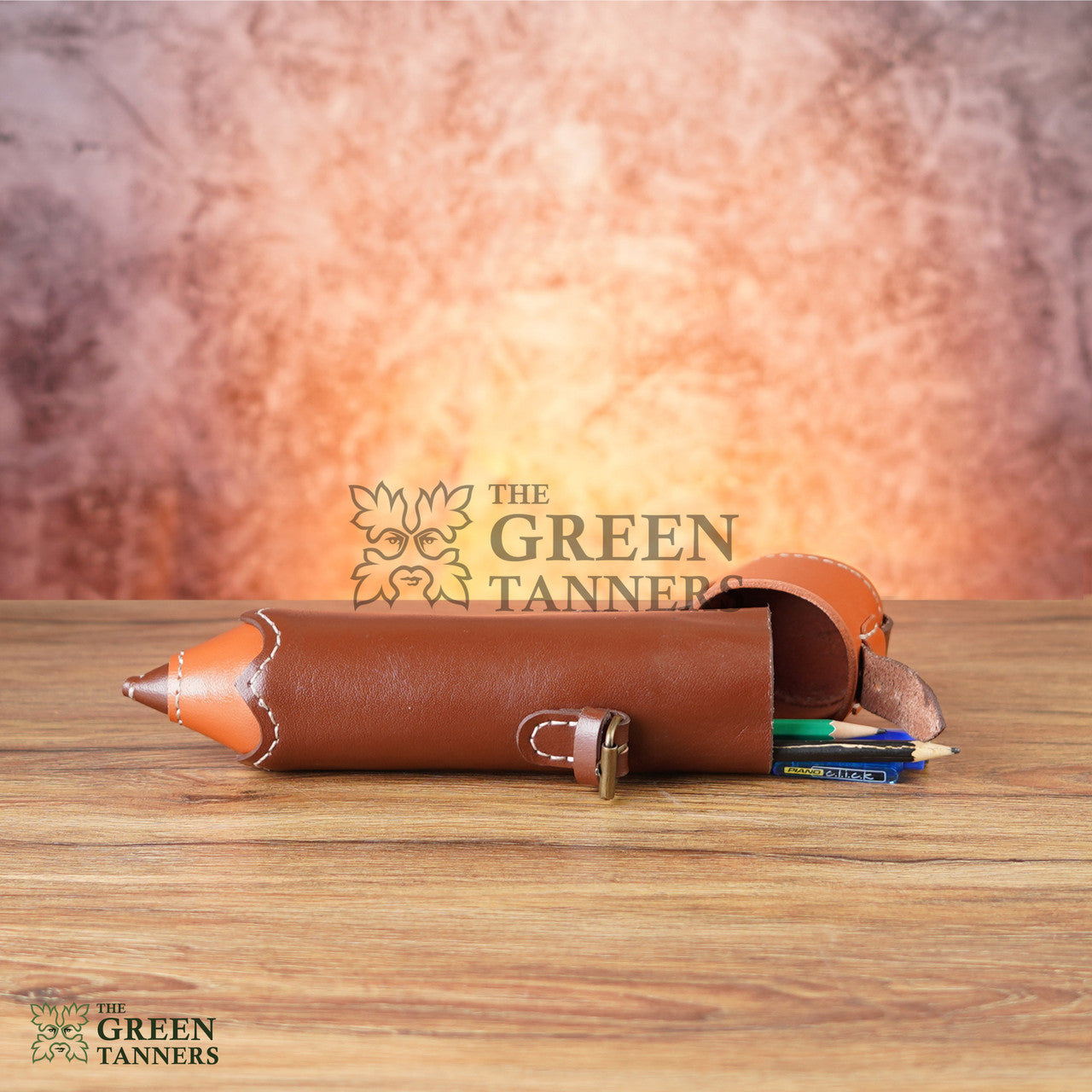 case, pencil holder, leather case, leather pencil holder, brown holder, brown pencil holder, Leather Pencil Case