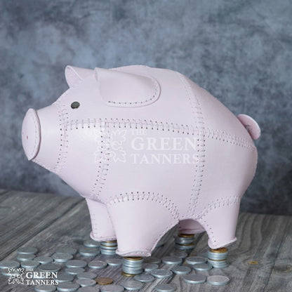 money saver, leather money saver, piggy bank, authantic money saver, Leather Piggy Bank