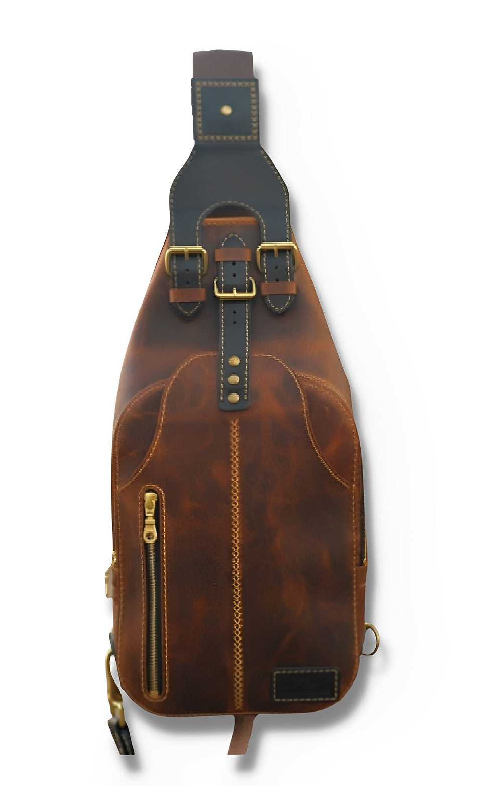 mens leather sling bag