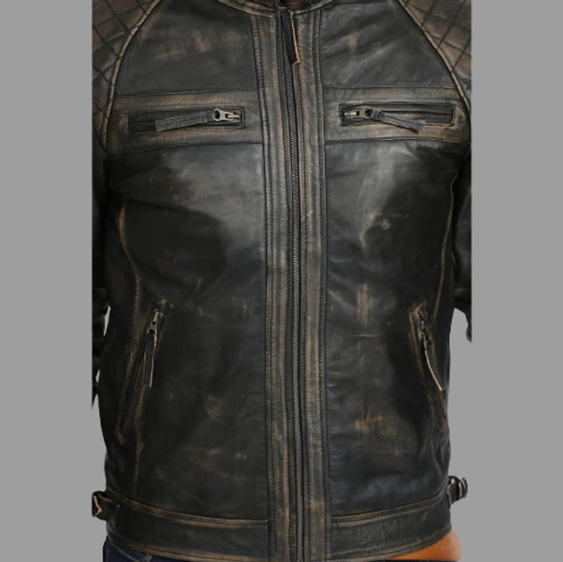 jacket, leather jacket, men jacket, cowhide leather jacket