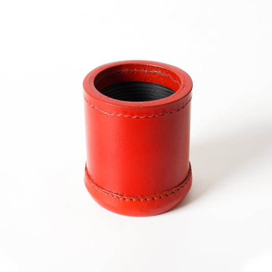 cup, dice cup, leather dice cup, black cup, red dice cup, red leather dice cup, leather professional dice cup