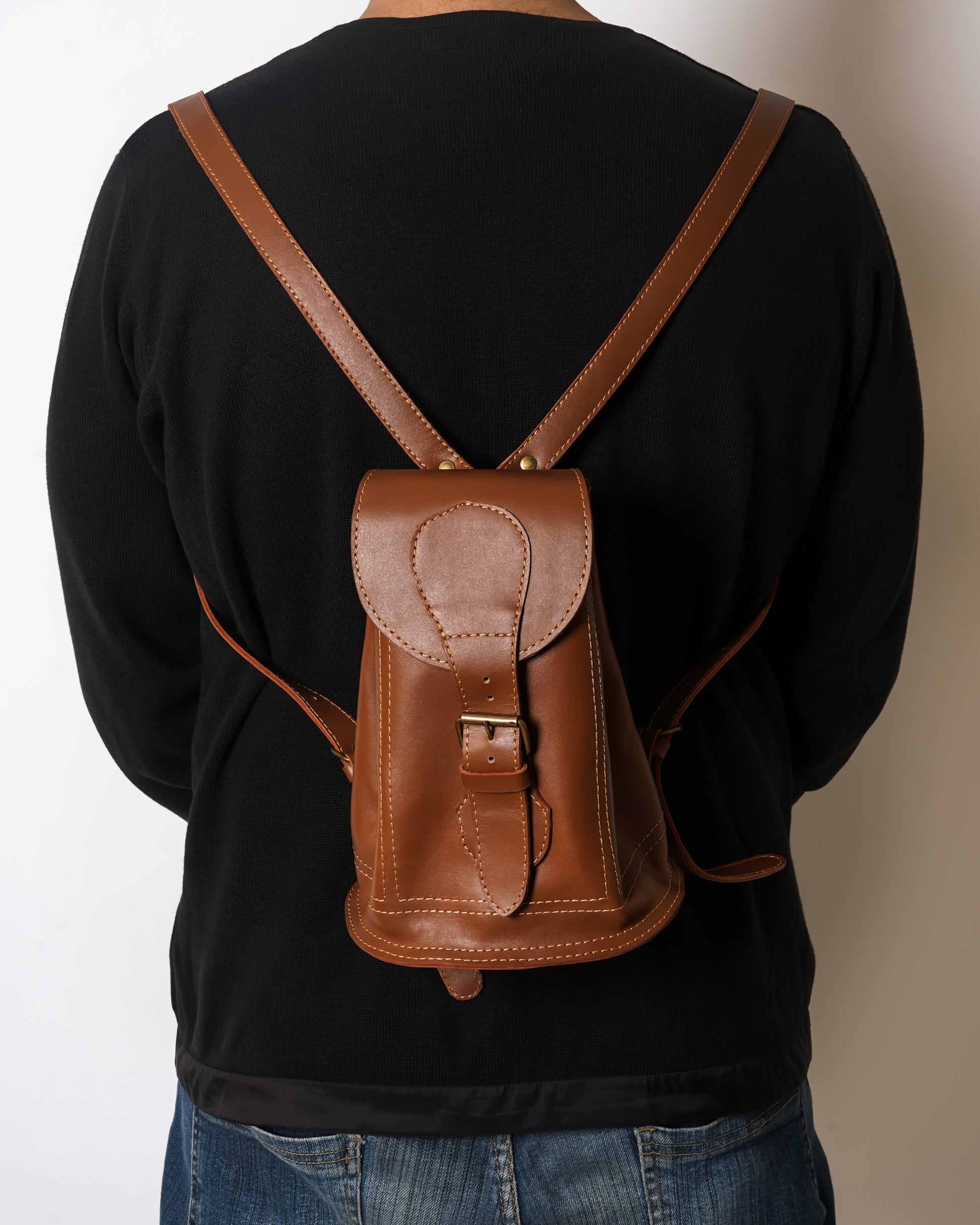 leather backpack, leather mini backpack, handcrafted backpack, mini backpack, magda backpack, leather magda backpack