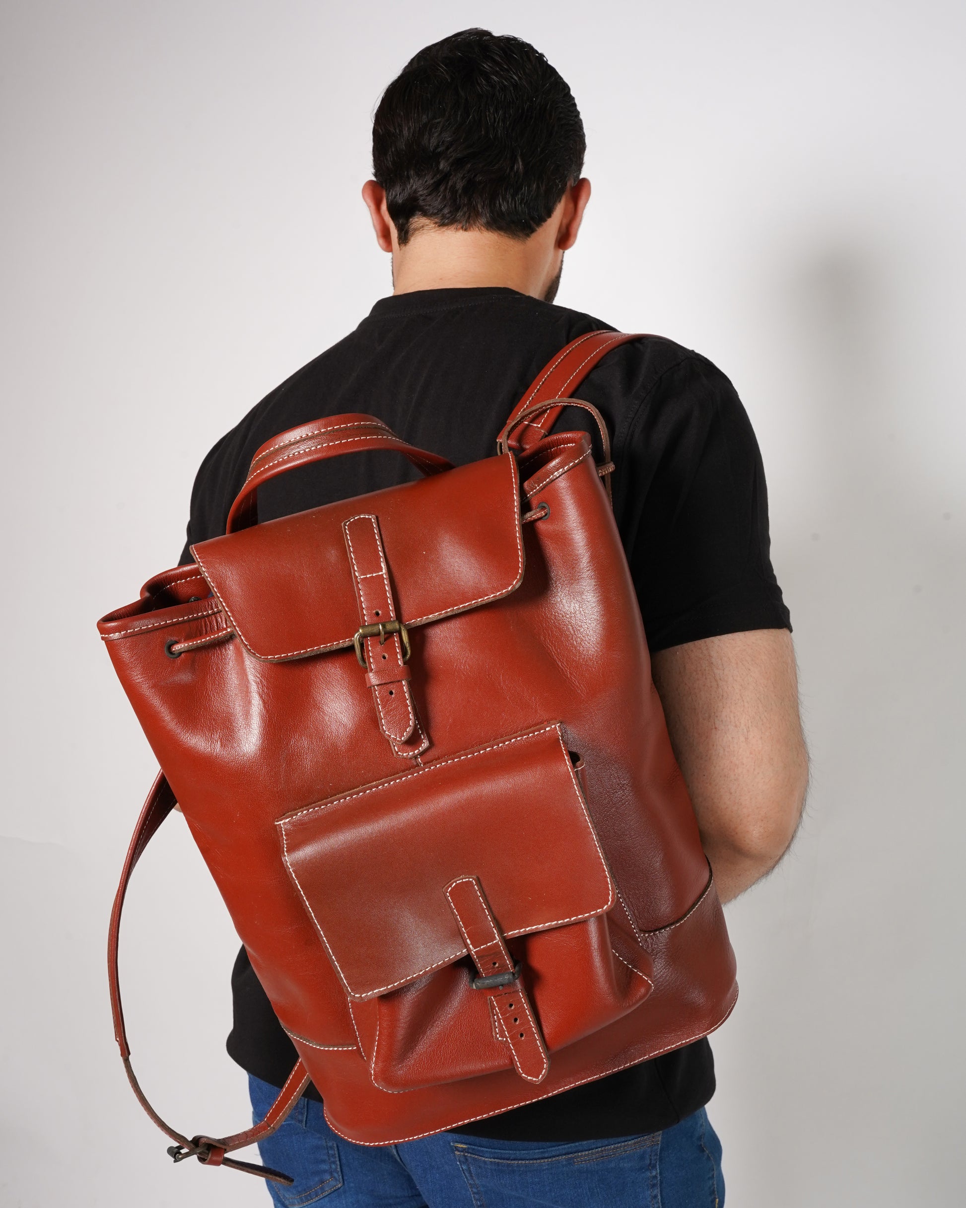 leather bag, bucket bag, backpack, leather backpack, backpack straps, leather bucket backpack