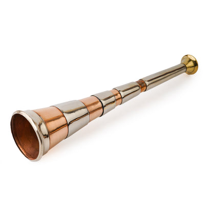 fox hunting horn, copper fox hunting horn, fox horn, brass hunting horn, hunting horn