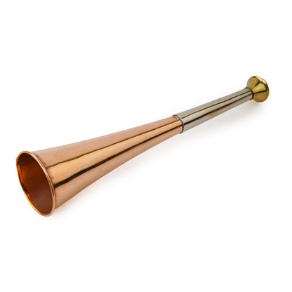 fox hunting horn, copper fox hunting horn, fox horn, brass hunting horn, hunting horn