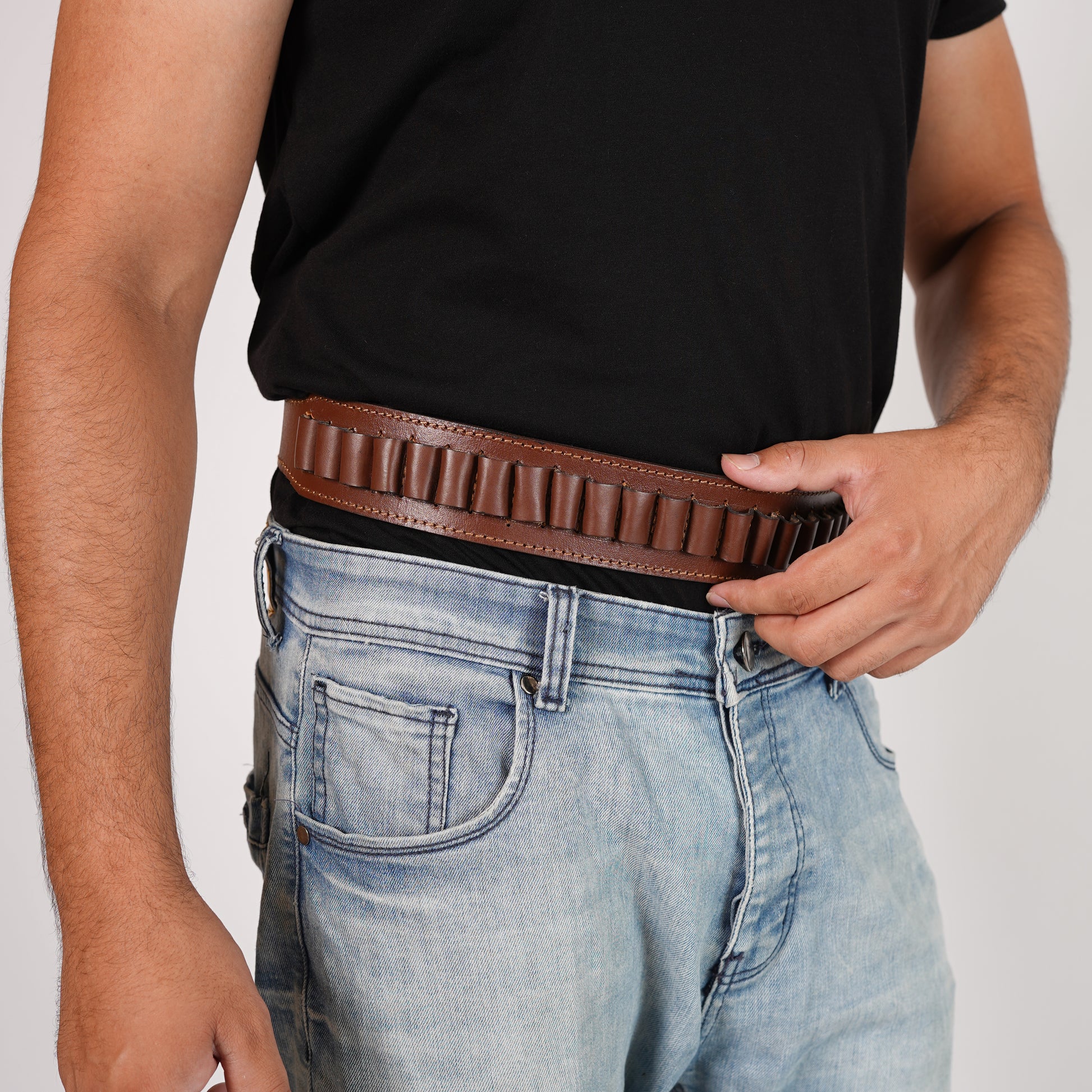 hunting belt, shotgun shell holder, cartrdge belt, leather shotgun shell belt, leather cartridge belt