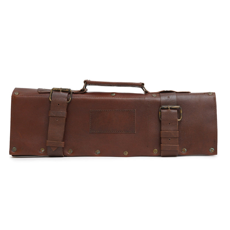 tool bag, knife rolls, leather tool bag, chef knife roll, brown tool bag, grade knife roll, leather knife roll