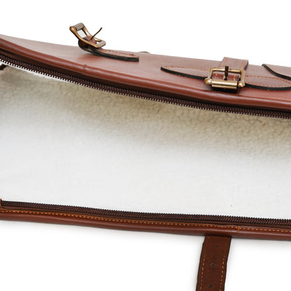 leather gun case, gun case, shotgun case, leather shotgun case, leather case, leather gun slip case