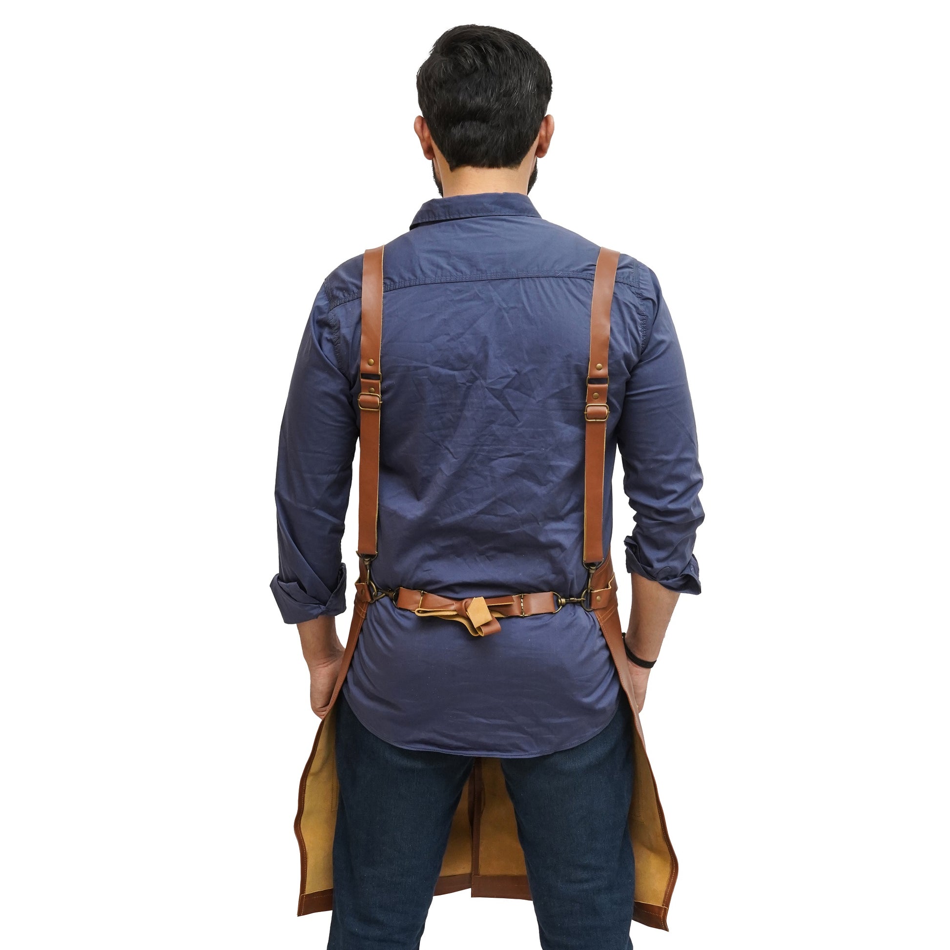 brown leather apron woodworking, woodworkers leather apron​, best leather woodworking apron​, best apron for woodworking​, best woodworking apron, shop aprons for woodworkers