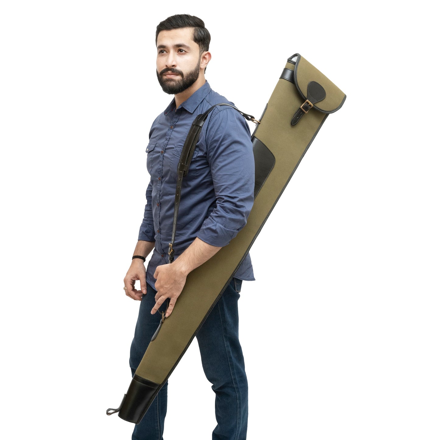 canvas gun slip case, canvas gun case, gun case, gun slip case, leather gun case, shotgun case, slip case, canvas shotgun case