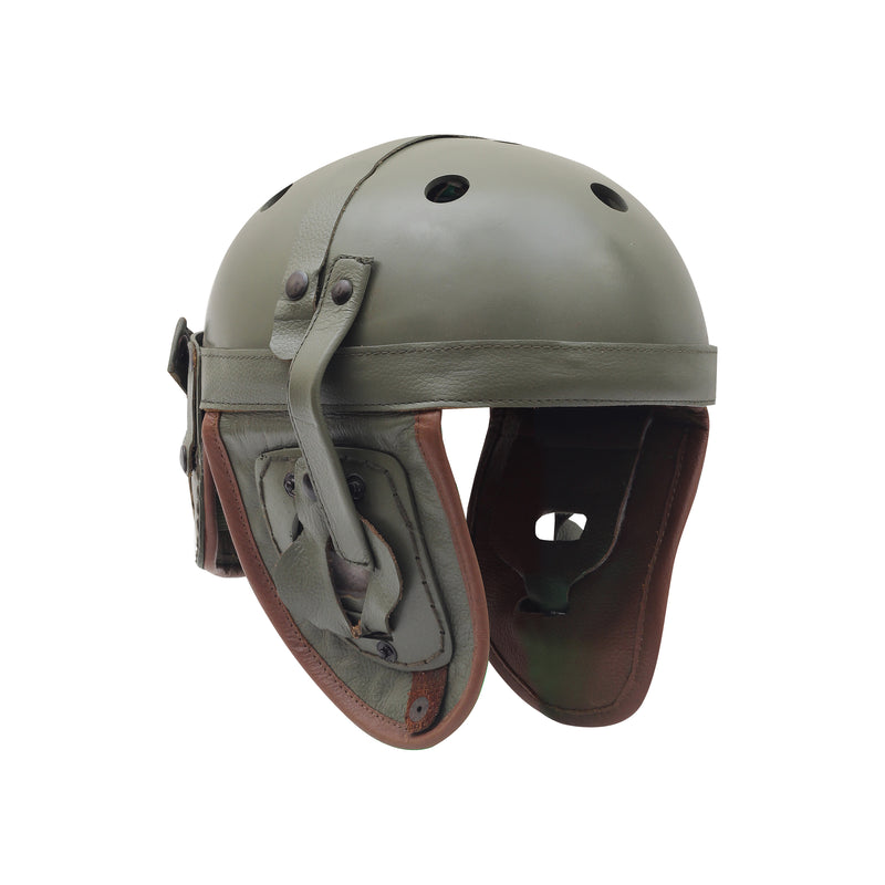 Tanker Helmet, Military Helmet, Helmet, Leather Helmet, Biker Helmet, Racing Helmet, M1938 tanker helmet, Military Helmet, WW2 Tanker Helmet Reproduction