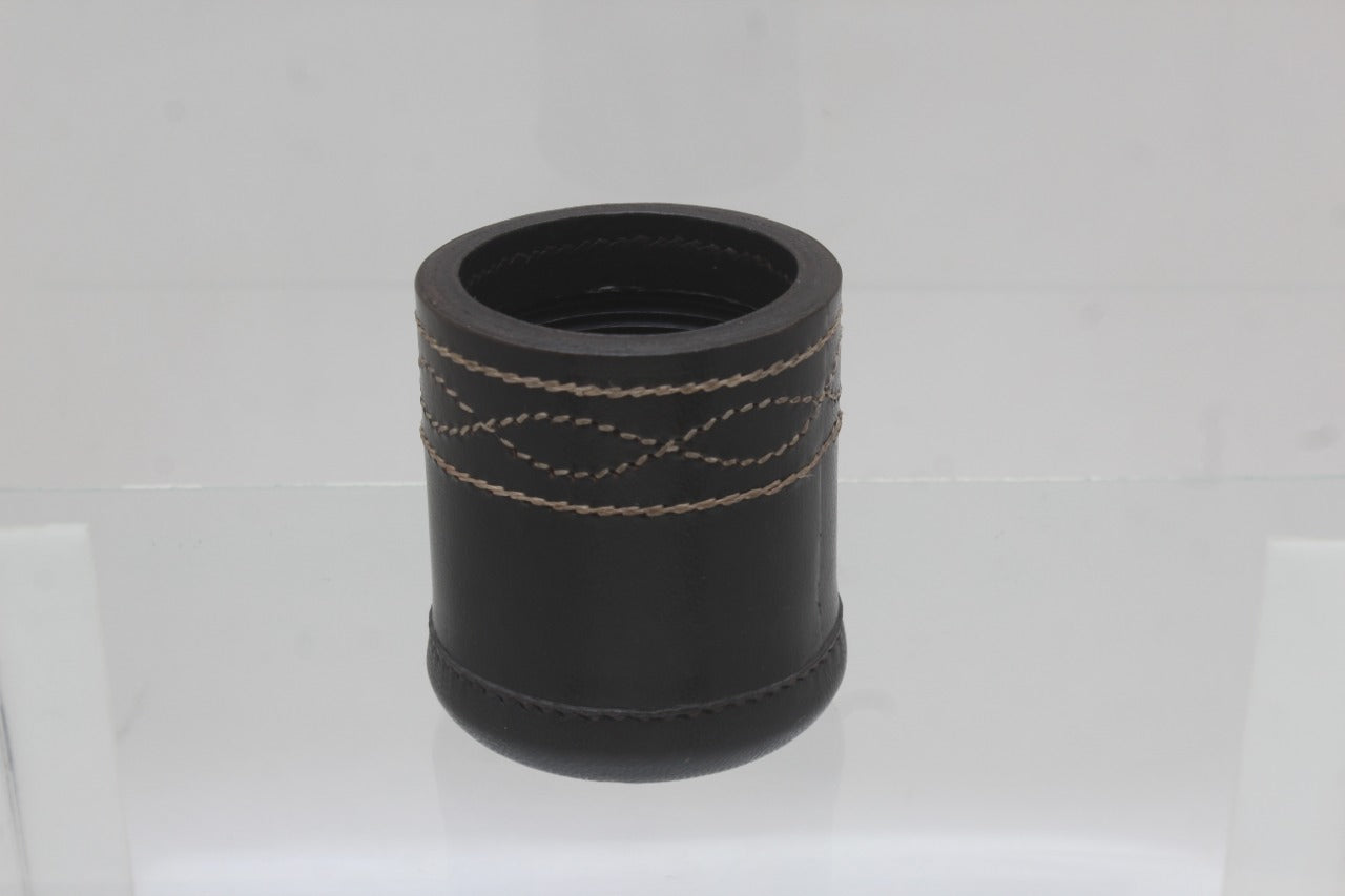 dice cup, leather dice cup, black dice cup, farkle dice cup, leather antique dice cup