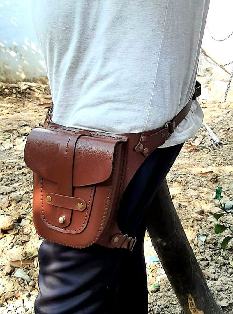 leather bag, waist bag, leather waist bags, bag hip belt