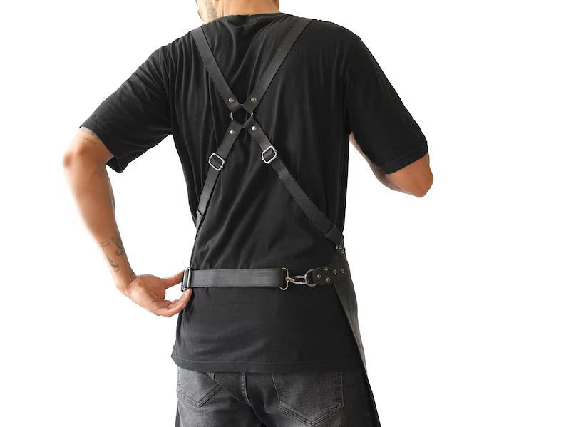 leather welding apron, leather apron for welding