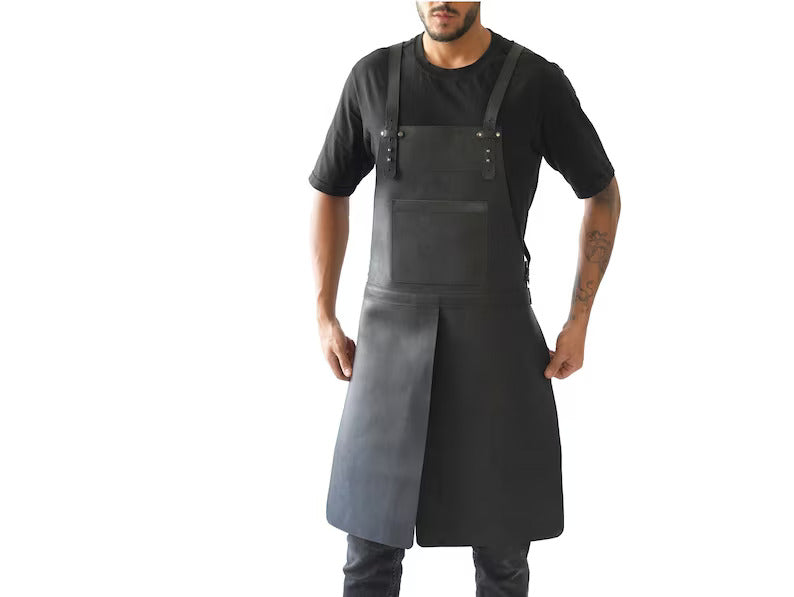 leather welding apron, leather apron for welding