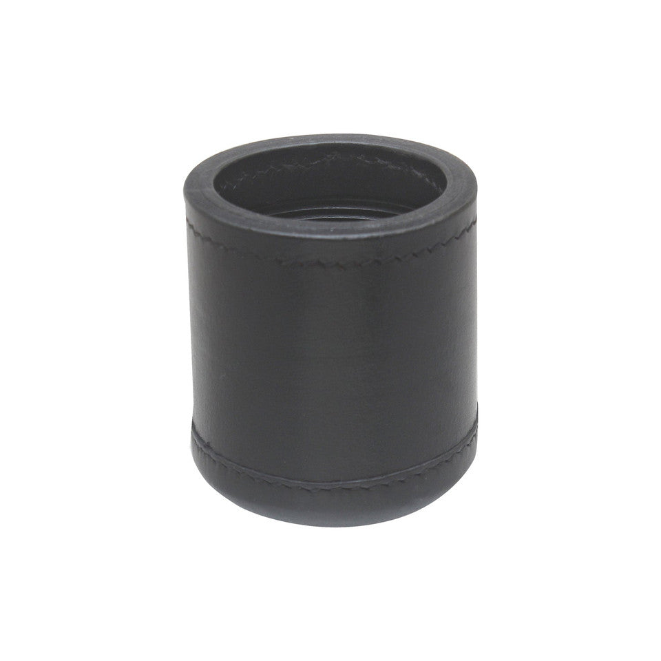 dice cup, cup, black dice cup, leather dice cup ,leather black dice cup, leather ribbed dice cup