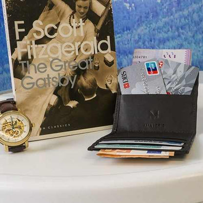 men wallet, card holder, cards wallet, multiple card holder wallet, foldable card wallet, leather card holder