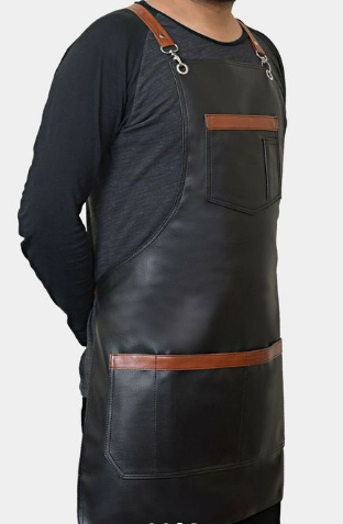 leather barber apron, leather apron for barber