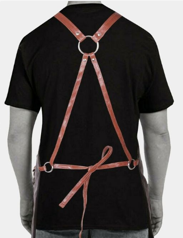 leather barber apron, leather apron for barber