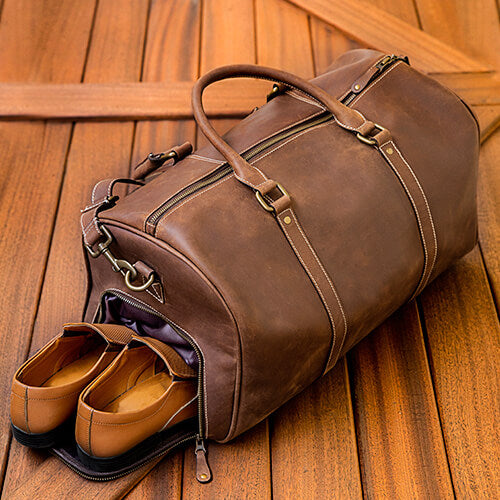 vintage leather duffle bag, vintage duffle bag, leather mens duffle bag