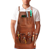 Leather work apron with pockets, Leather Aprons, Leather Woodworking Apron, Leather Butcher Apron, Leather Chef Apron, Leather Blacksmith Apron, Leather Barber Apron, Leather BBQ Apron, Leather Carpenters Apron, Leather Welding Apron, mens leather work aprons