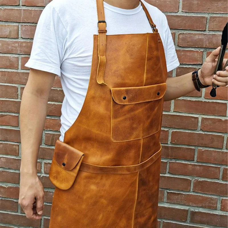 Leather Apron, Leather Chef Apron, Leather BBQ Apron, Leather Butcher Apron, Leather Barber Apron, Leather Welding Apron, Leather Blacksmith Apron, Leather Woodworking Apron, Leather Carpenter Apron , leather mens apron, Mens Leather Apron