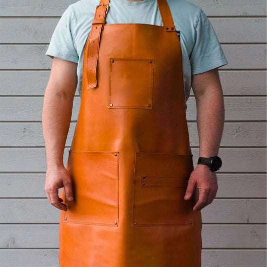 leather apron for welding, leather welding apron